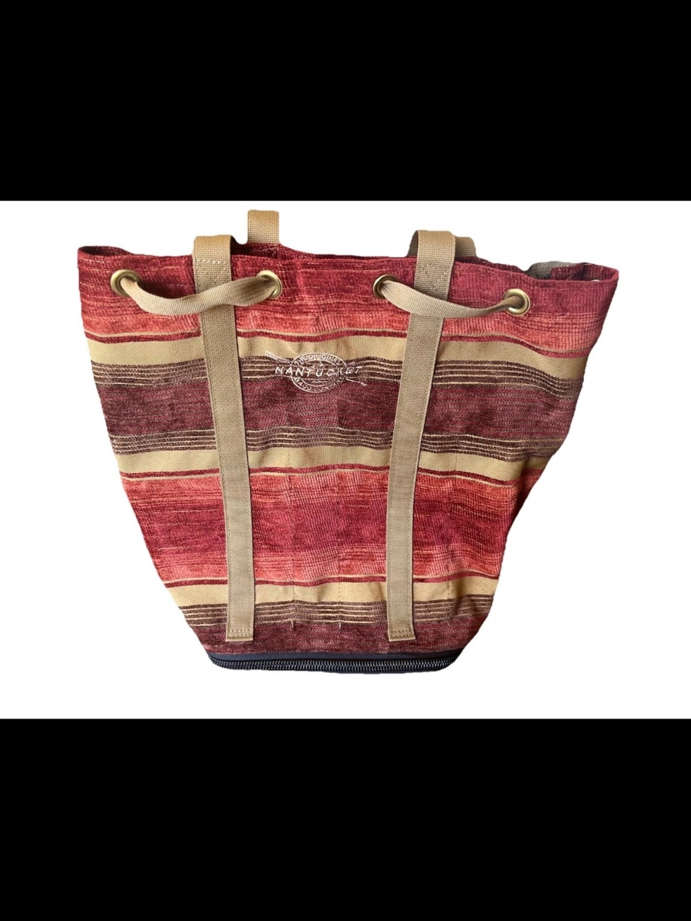 Nantucket Bagg Drawstring Bucket Bag Backpack  Knitting Crochet Art  Crafts Tool